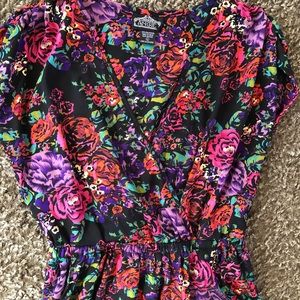 ANGIE Floral Dress w/ Pockets, Size L